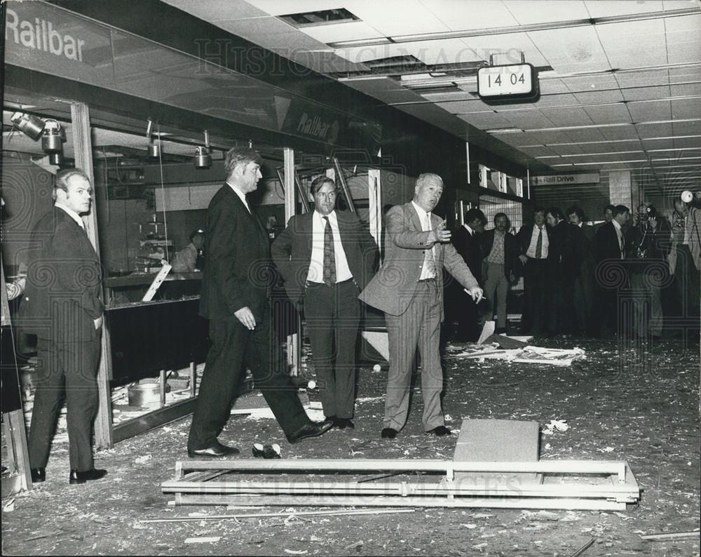 1973 Press Photo Bomb explosion at Euston station - Historic Images