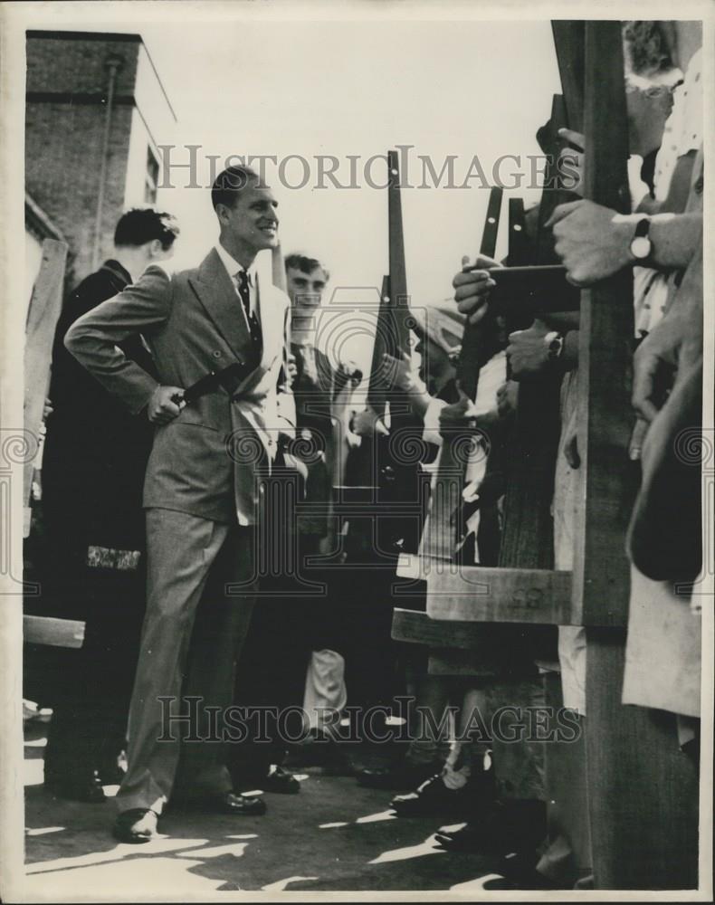 1954 Press Photo Duke visits Melbourne University - Historic Images