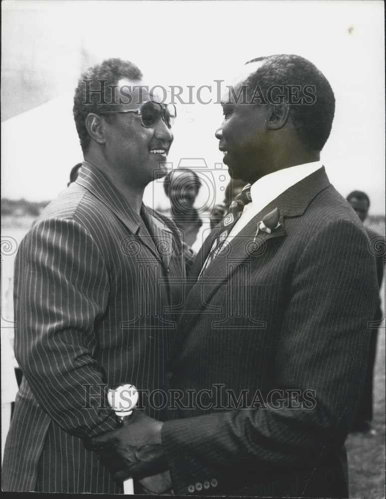 1980 Press Photo President Daniel Arap Moi Kenya President Gaafar Numeiry Sudan - Historic Images