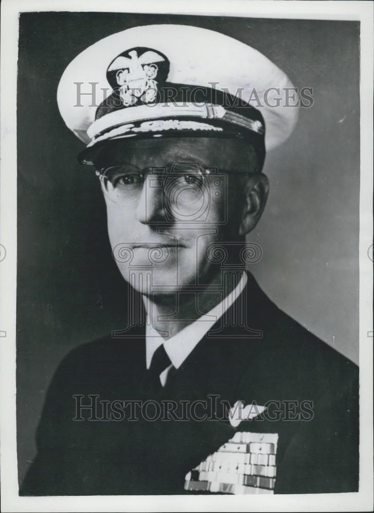 1956 Press Photo New Commander-In-Chief U.S. Naval Forces - Historic Images