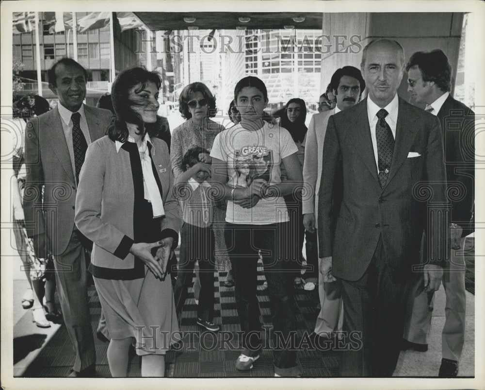 1976 Press Photo Iranian Shah&#39;s Daughters in NY - Historic Images