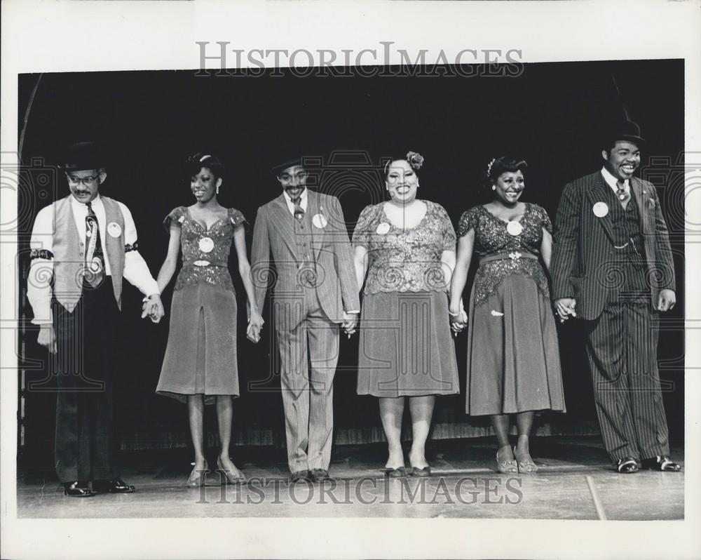 1981 Press Photo Teresa Bowers Roz Ryan Ken Prymus J. Leonard Oxley Lenox Actors - Historic Images