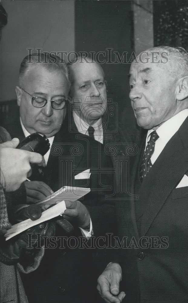 1957 Press Photo Paul Reynaud French Cabinet Crisis - Historic Images