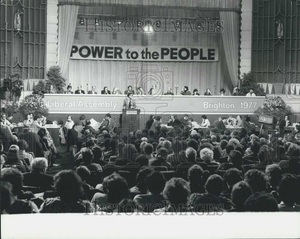 1977 Press Photo General View Id Beral Party Conference Brighton - Historic Images