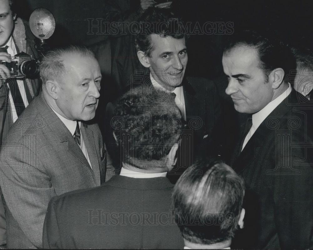 1970 Press Photo Etienne Fajon Leroy Georges Marchais French Communist Party - Historic Images