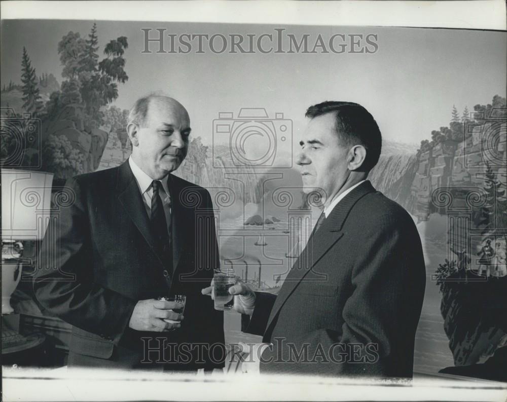 1964 Press Photo Secretary of State Dean Rusk, Soviet Minister Andrei Gromyko - Historic Images