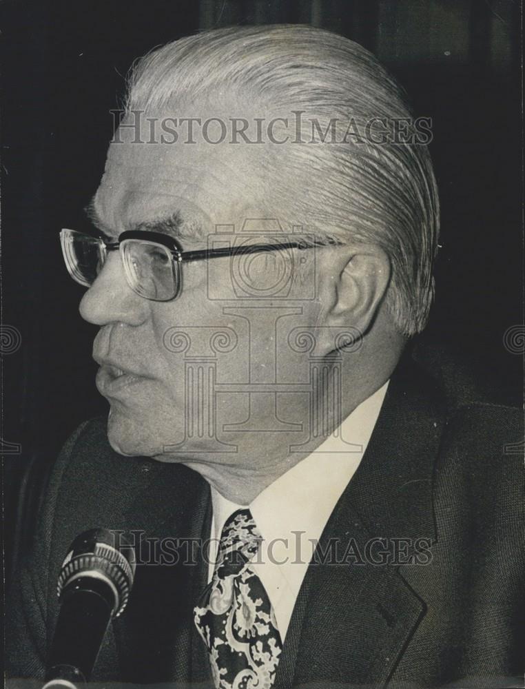 1972 Press Photo M. De Saeger form new Belgian Cabinet - Historic Images