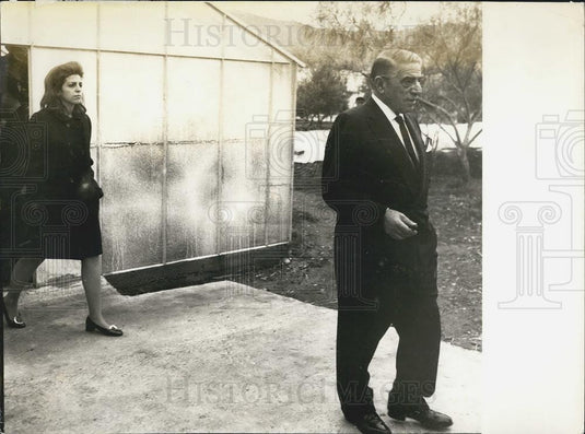 1974 Press Photo Aristotle & Christina Onassis, Athens - Historic Images