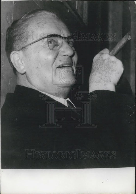 Press Photo Marshal Tito Celebrates 75th Birthday - Historic Images