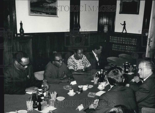 1976 Press Photo Foreign Minister Of Tanzania In Hungary - Historic Images