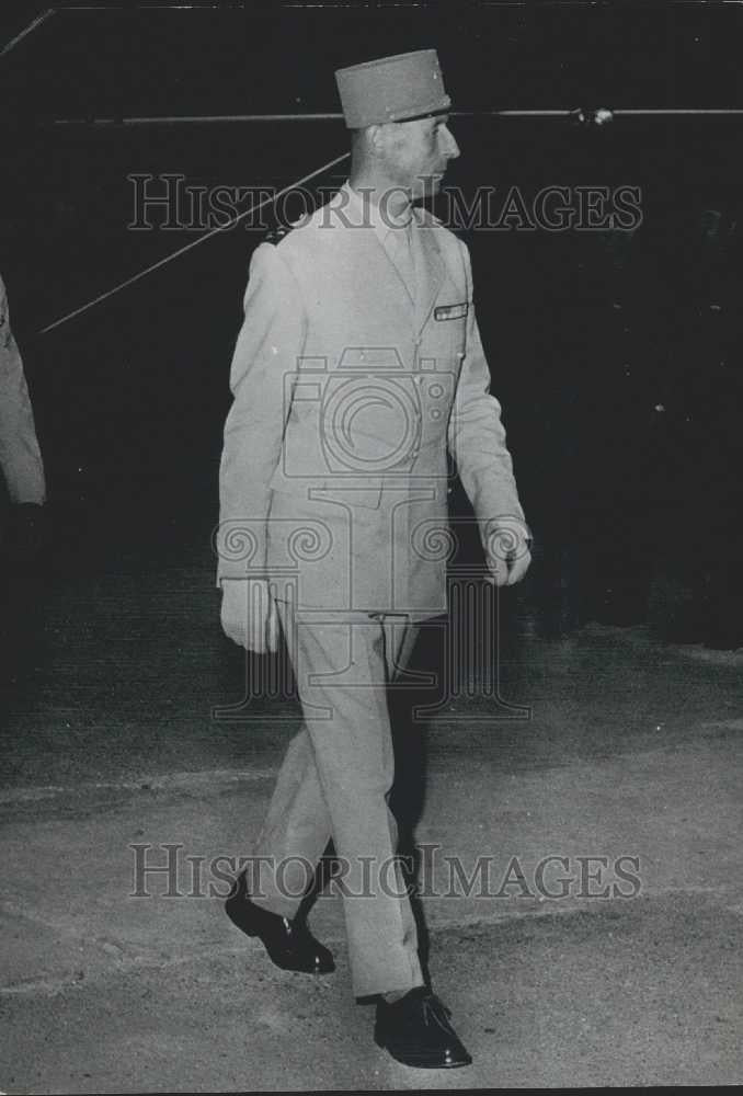 1961 Press Photo General Gouraud Commander of French Troops In Oran - Historic Images