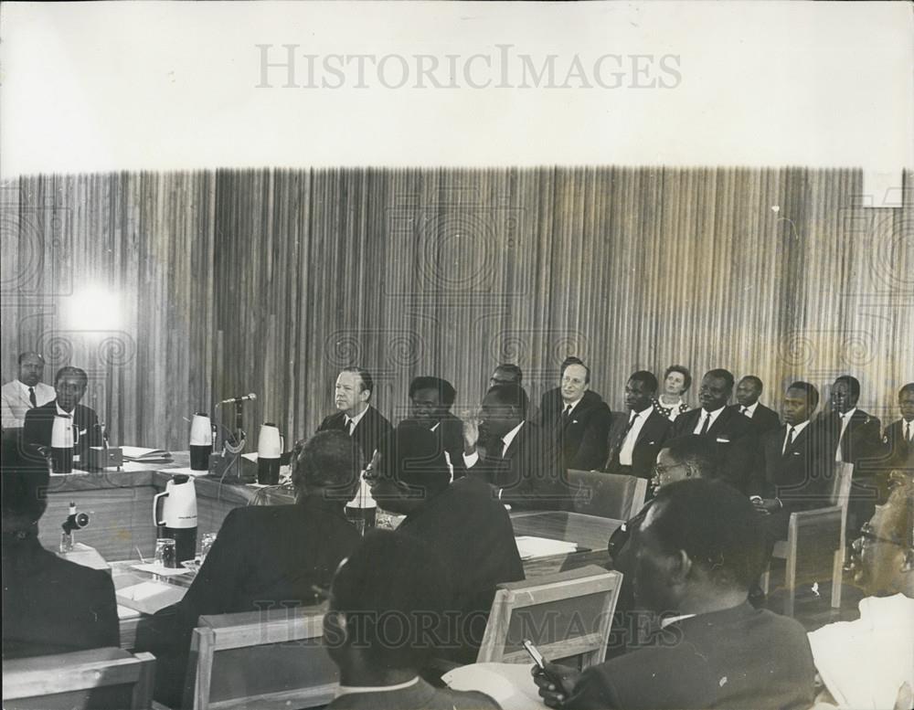 1968 Press Photo President Obote of Uganda Opens Peace talks in Kampala-Blafra - Historic Images