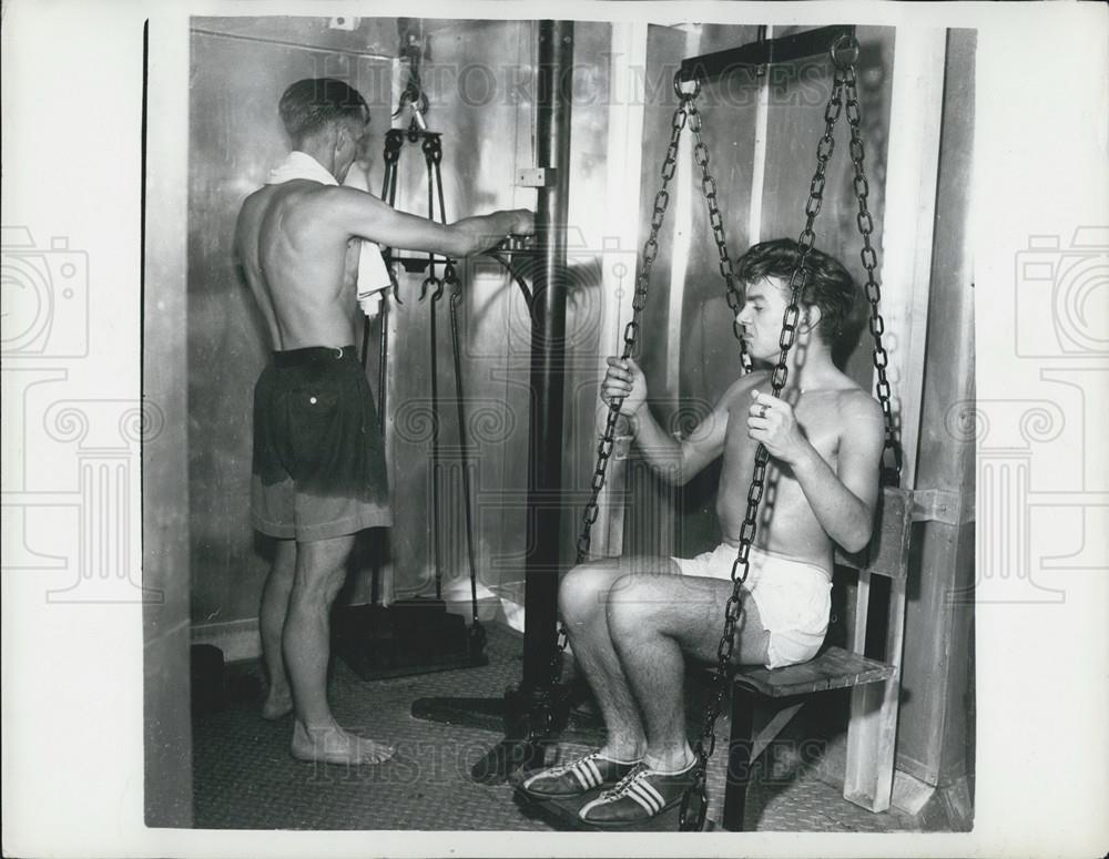 1960 Press Photo Army Medical Tests, "Hampsitead Hot Box" - Historic Images