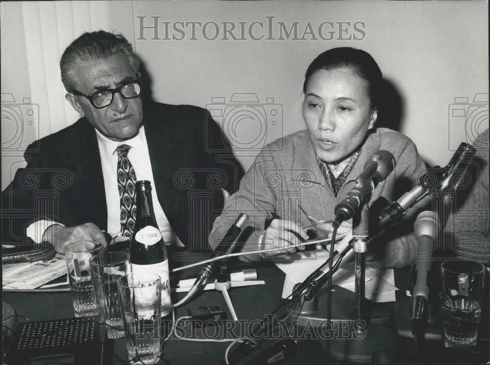 Press Photo Mrs Nguyen Thi Bihn Foreign Minister of Government of South Vietnam - Historic Images