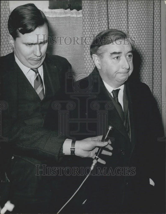 1963 Press Photo acting leader oflabourr party George Brown - Historic Images