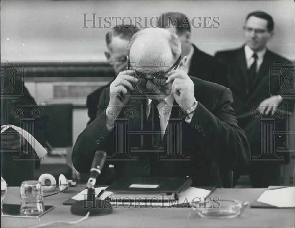 1965 Press Photo Dean Rusk US Secretary State Nato Council Meeting London - Historic Images