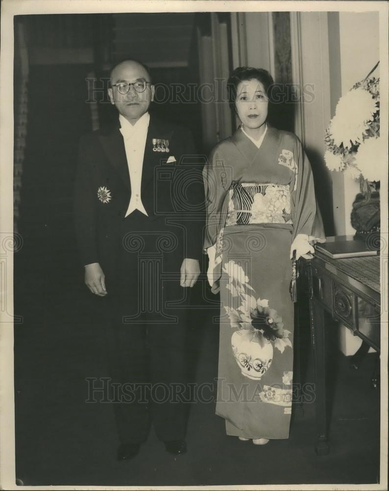 1953 Press Photo Japanese Amb  Shunichi Matsumoto and his wife - Historic Images