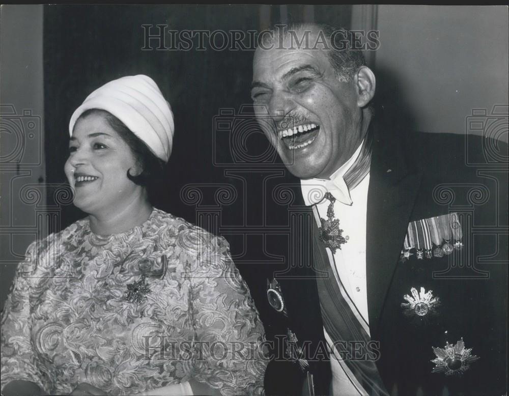 1967 Press Photo Egyptian Ambassador , Dr. Ahmad Hassan el-Fiky  and wife - Historic Images