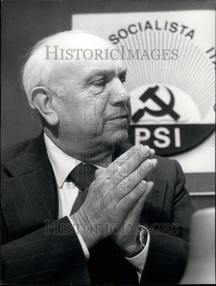 1976 Press Photo Signor Giuseppe De Martin Italian socialist party - Historic Images