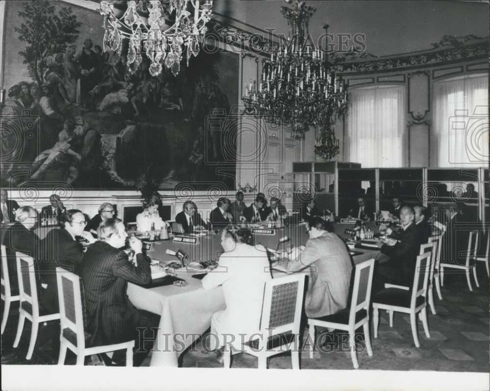 1979 Press Photo Meeting EEC Leaders Strasbourg Prime Minister Margaret Thatcher - Historic Images