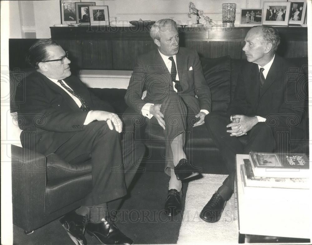 1968 Press Photo Redginald Maudling, Edward Heath, Alec Douglas-Home - Historic Images