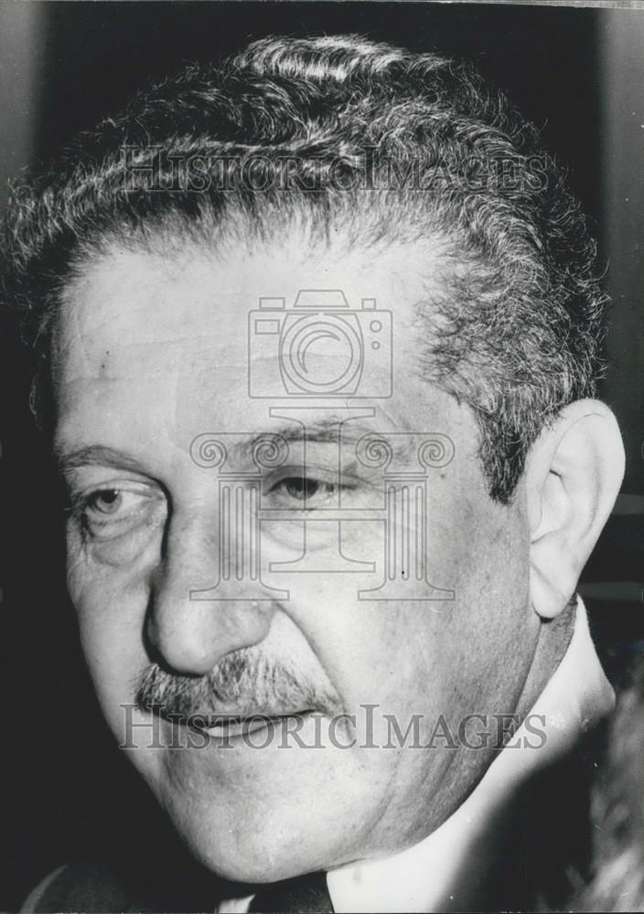 Press Photo Ezer Weizman Israeli Defense Minister - Historic Images