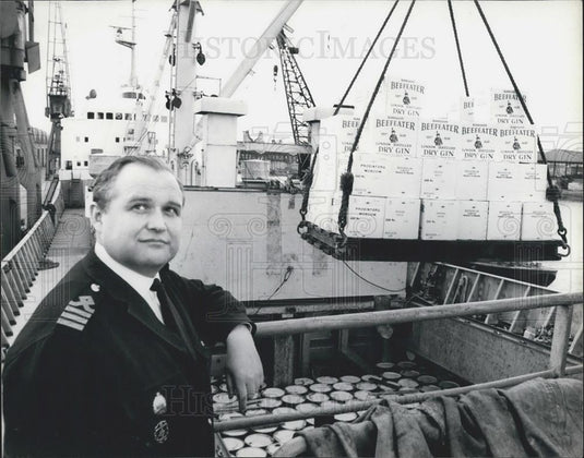 1966 Press Photo Capt. Novighkov, of the Russian Freighter "Irtyshles - Historic Images