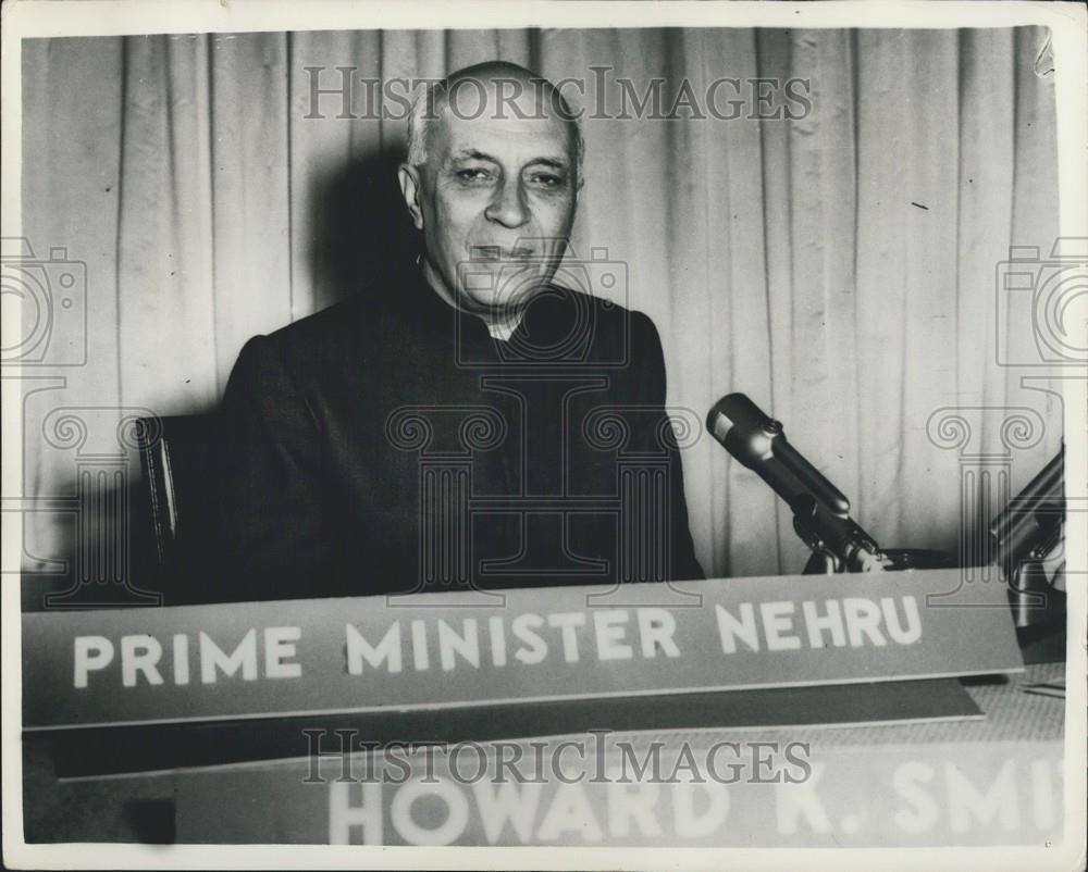 1957 Press Photo India's PM Mr. Nehru - Historic Images