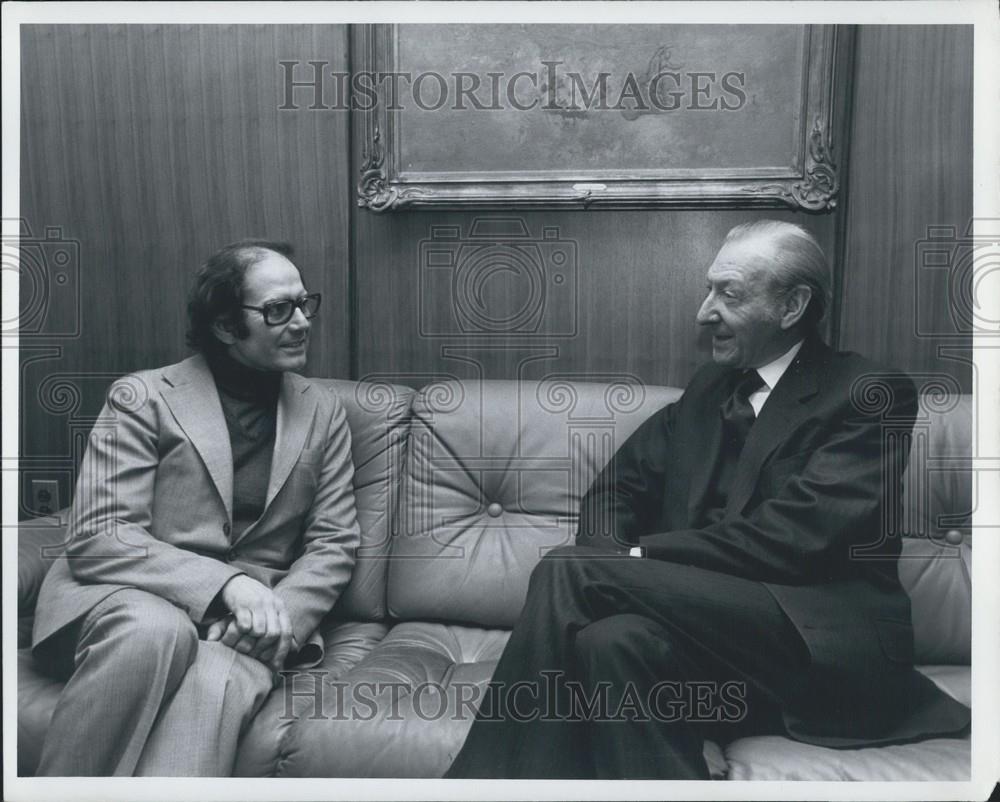 1980 Press Photo Secretary General Kurt Waldheim Nobel Prize Adolfo perez Esquiv - Historic Images