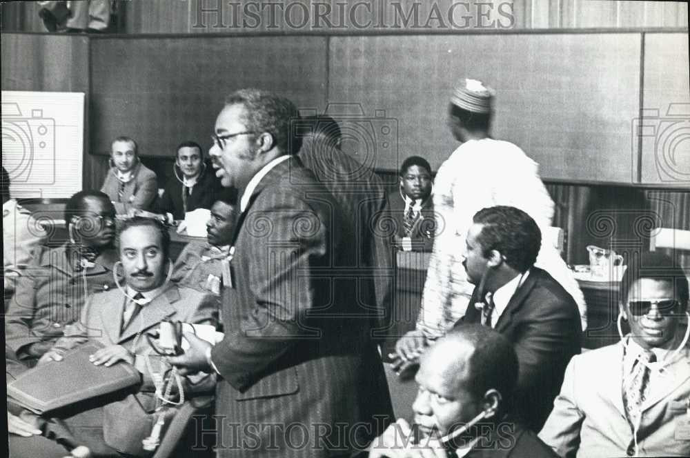 Press Photo General Gowon Nigeria Kampala Conference Center - Historic Images