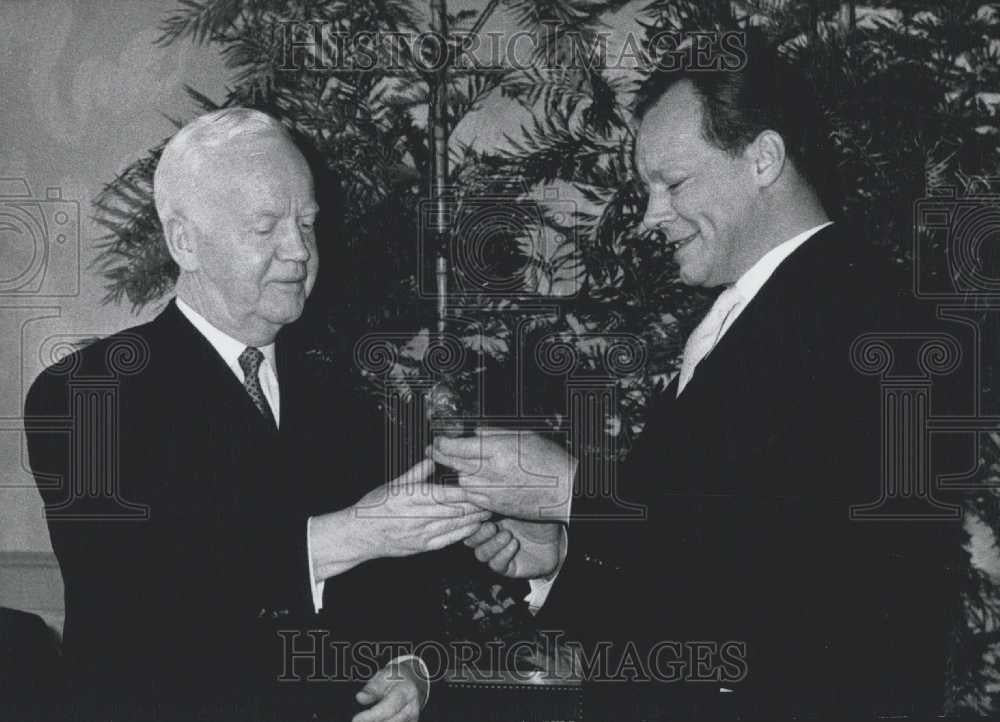 1960 Press Photo Federal President Heinrich Luebke in Berlin - Historic Images