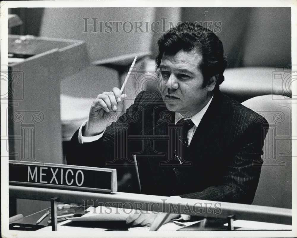 Press Photo Porfirio Munoz Ledo, Perm. Rep. of Mexico To UN - Historic Images