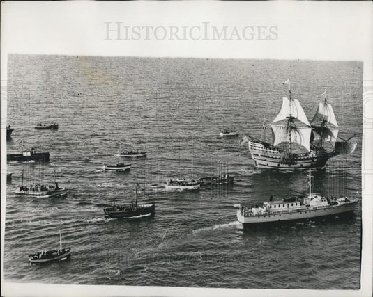1957 Press Photo The "Mayflower II" Under Sail - Historic Images