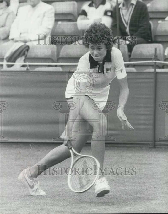 1979 Press Photo Pam Shriver and Mrs Cawley Meet in the Final at Beck - Historic Images