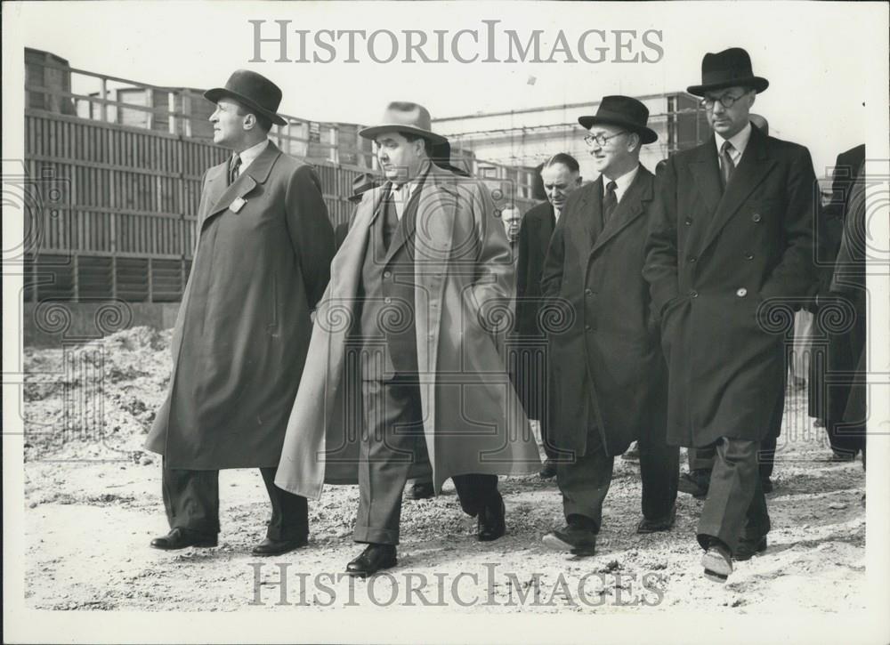 1956 Press Photo Soviet Minister ,George Malenkov  visits Britain - Historic Images