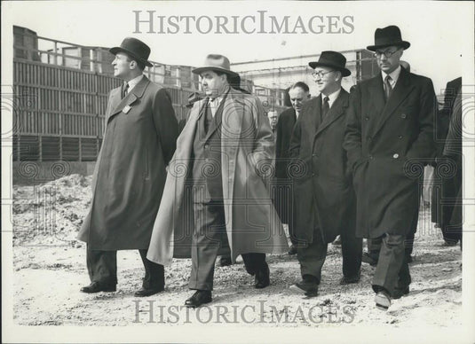 1956 Press Photo Soviet Minister ,George Malenkov  visits Britain - Historic Images