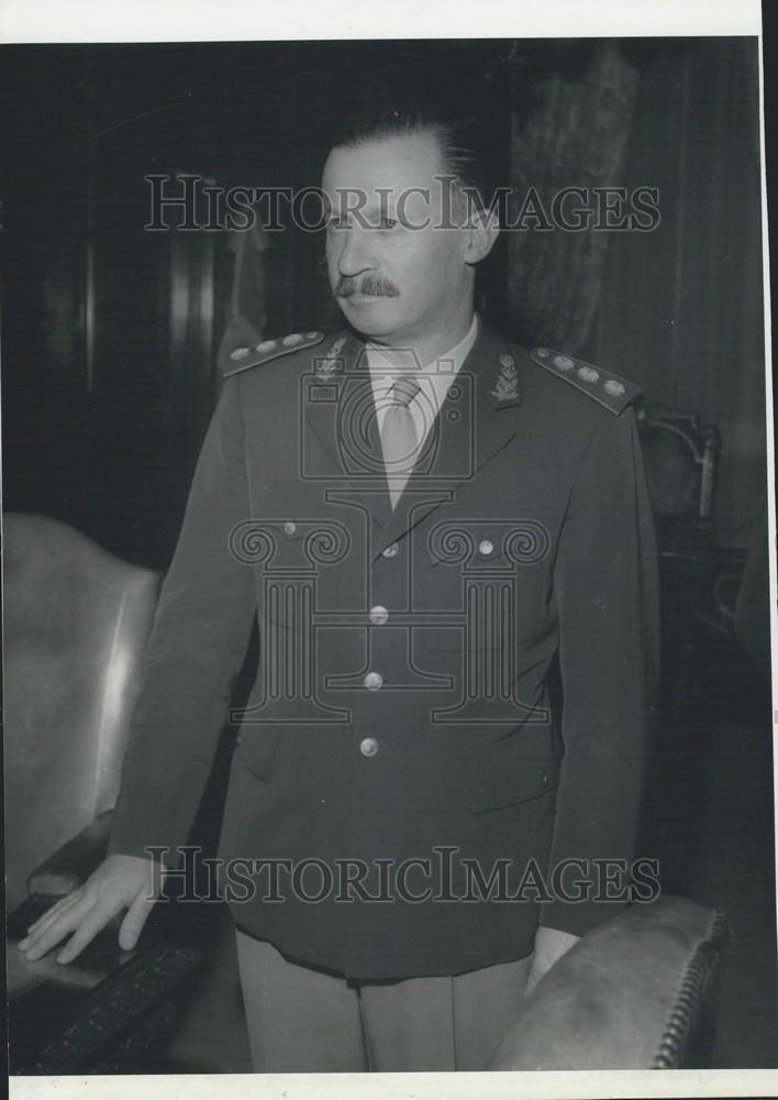 1968 Press Photo Gen. Carlos Ongania President Argentina - Historic Images