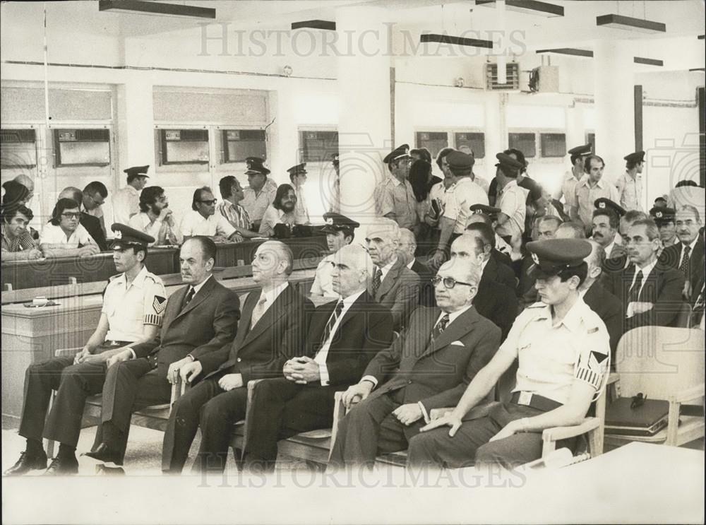 Press Photo Greek Colonel&#39;s On Trial 21 of Them for Treason &amp; Other Charges - Historic Images