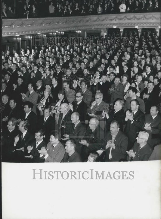 1967 Press Photo Bulgarian Agrarian People's Union Sophia Congress Delegates - Historic Images