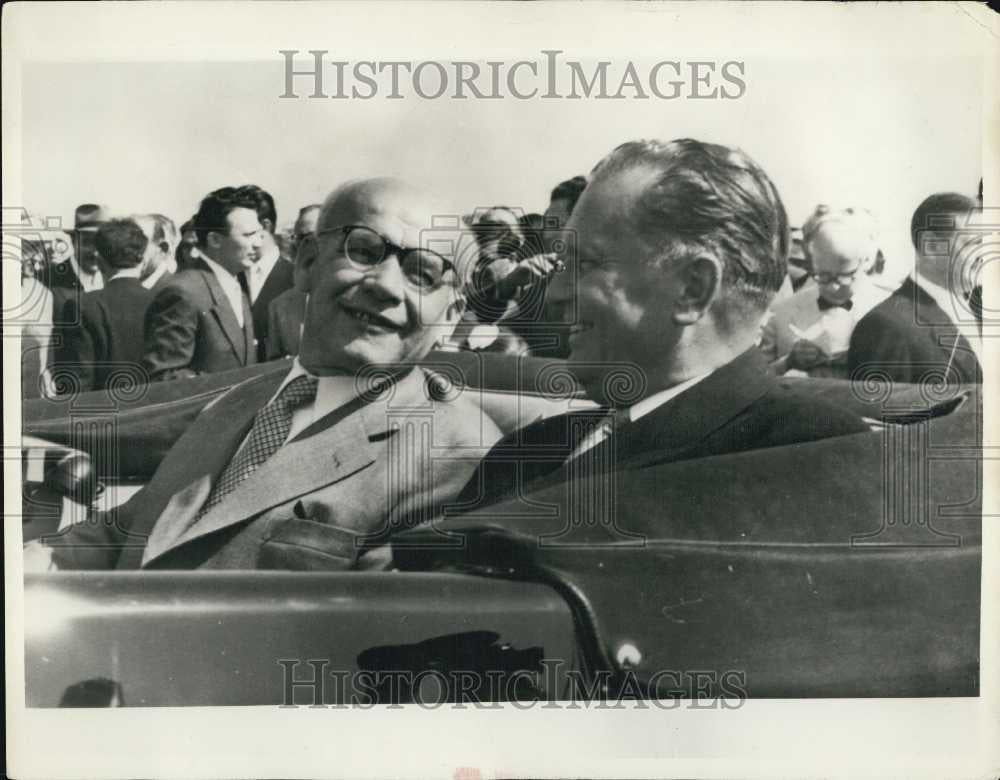 1957 Press Photo Marshall Tito &amp; Mr. Gomulka - Historic Images