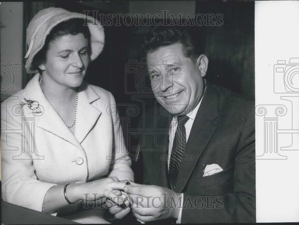 1958 Press Photo Rommel&#39;s Master Spy Marries - Historic Images