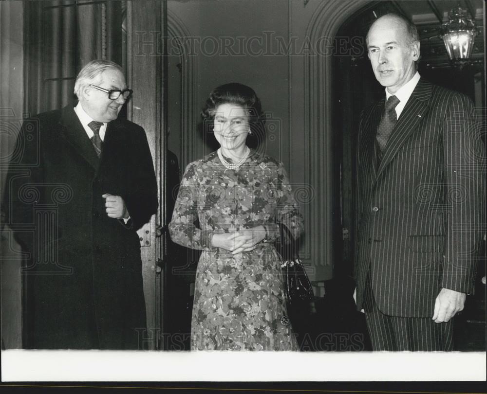 1977 Press Photo President Giscard d&#39;Estaing of France - Historic Images