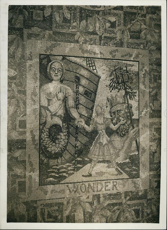Press Photo Alice, Neptune, Augustus John, Mosaic - Historic Images