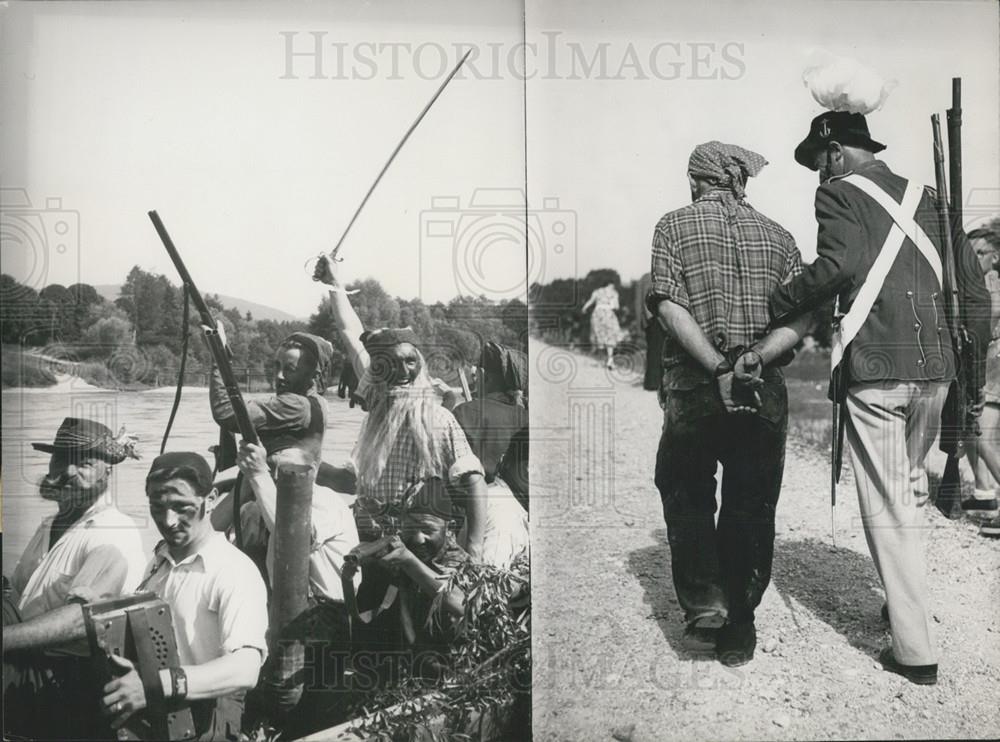 1953 Press Photo Fight Broke out at Foundation of the Sailors Guild - Historic Images