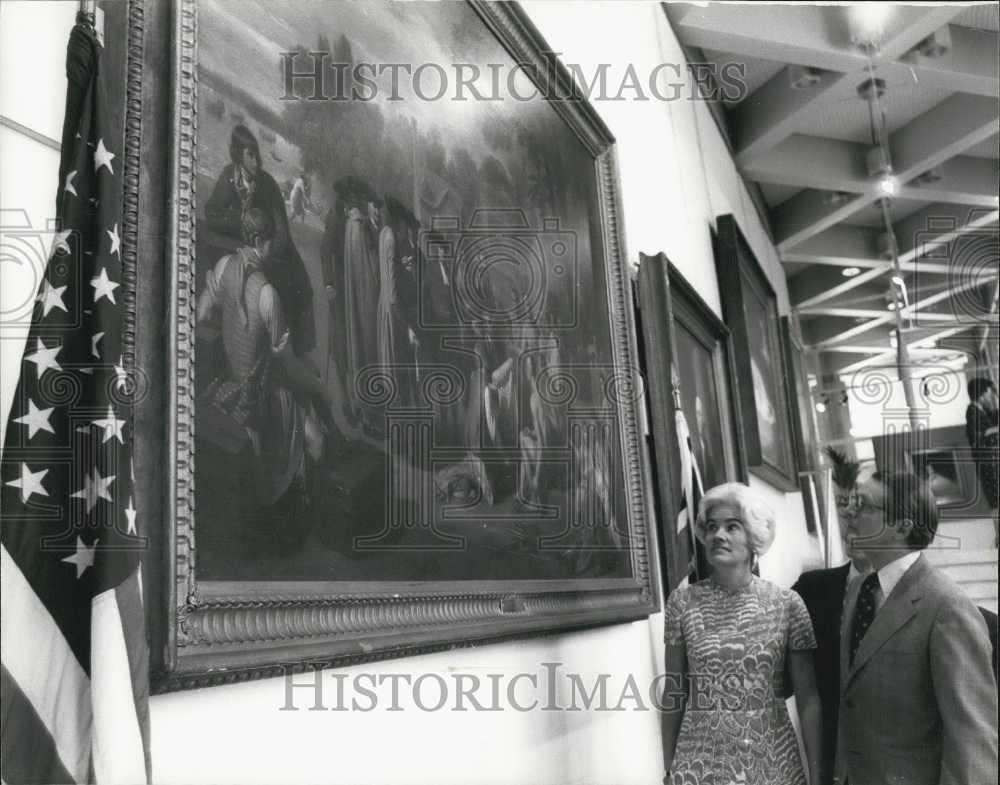 1975 Press Photo Exhibition of American Masterpieces At American Embassy - Historic Images