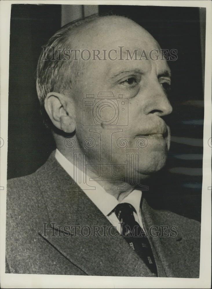 1954 Press Photo Attilio Piccioni, Italian Foreign Minister - Historic Images