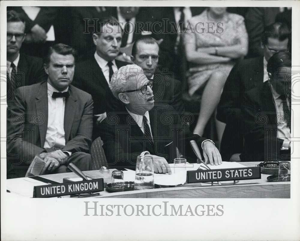 1967 Press Photo UN Security Council Calls For Cease Fire In Middle East - Historic Images