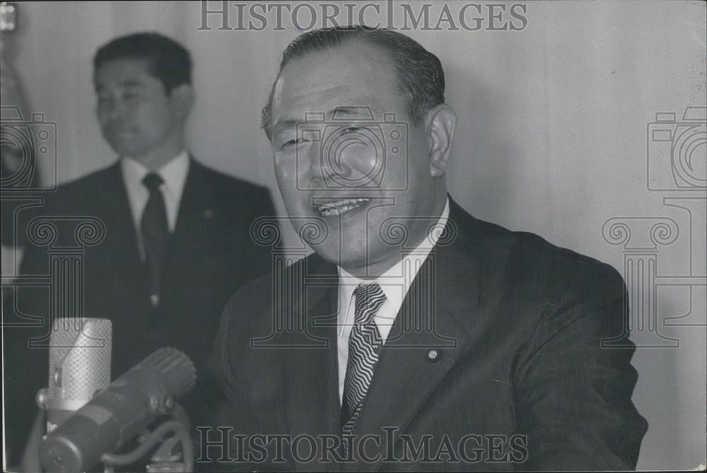 1972 Press Photo Japan Prime Minister Kakuei Tanaka - Historic Images