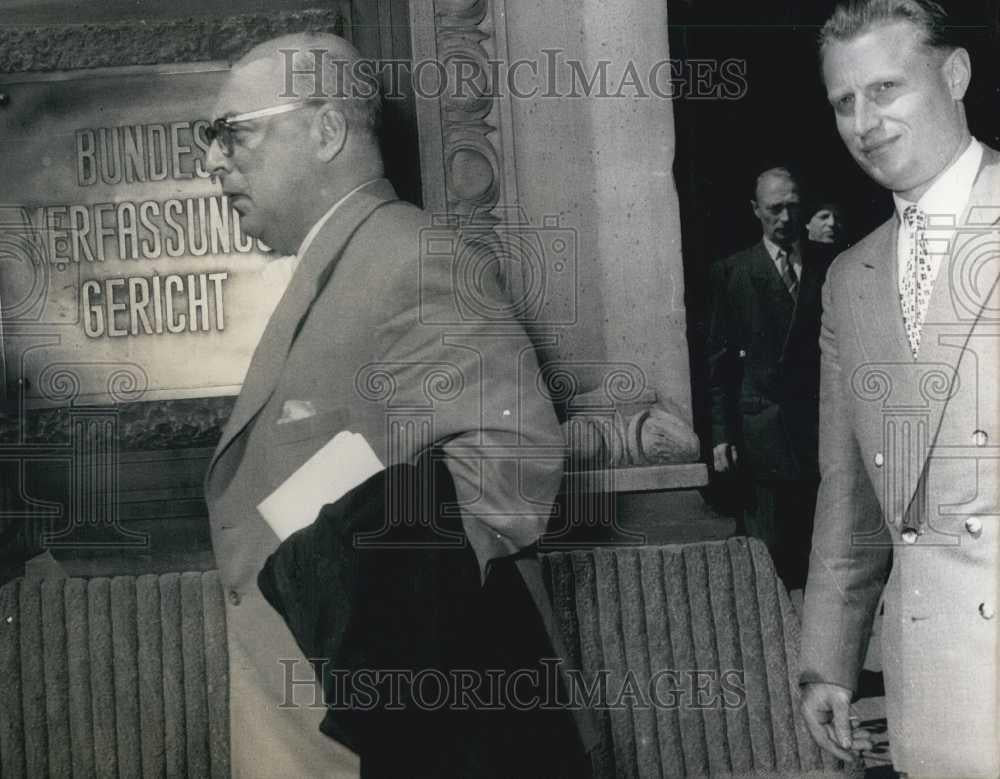 1956 Press Photo German Communist Party Prohibited - Historic Images