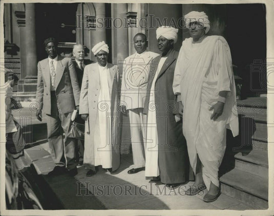 1958 Press Photo Sudanese MP's & Local Government Officials In London - Historic Images